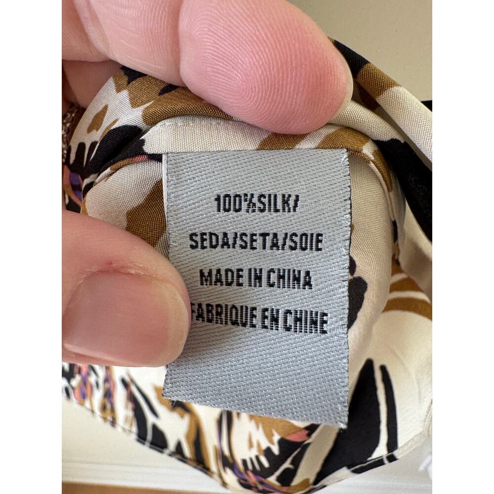 Tibi Short Sleeve Colorful Flutter Sleeve Blouse … - image 8